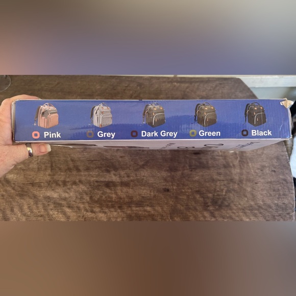 Portable Diaper Bag Backpack Multi-functional Still Sealed In Bag Unopened Grey - Picture 7 of 10